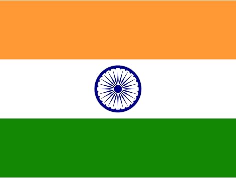 Artery8 India National Flag Patriotic Vexillology World Flags Country Region Poster Large XL Wall Art Canvas Print