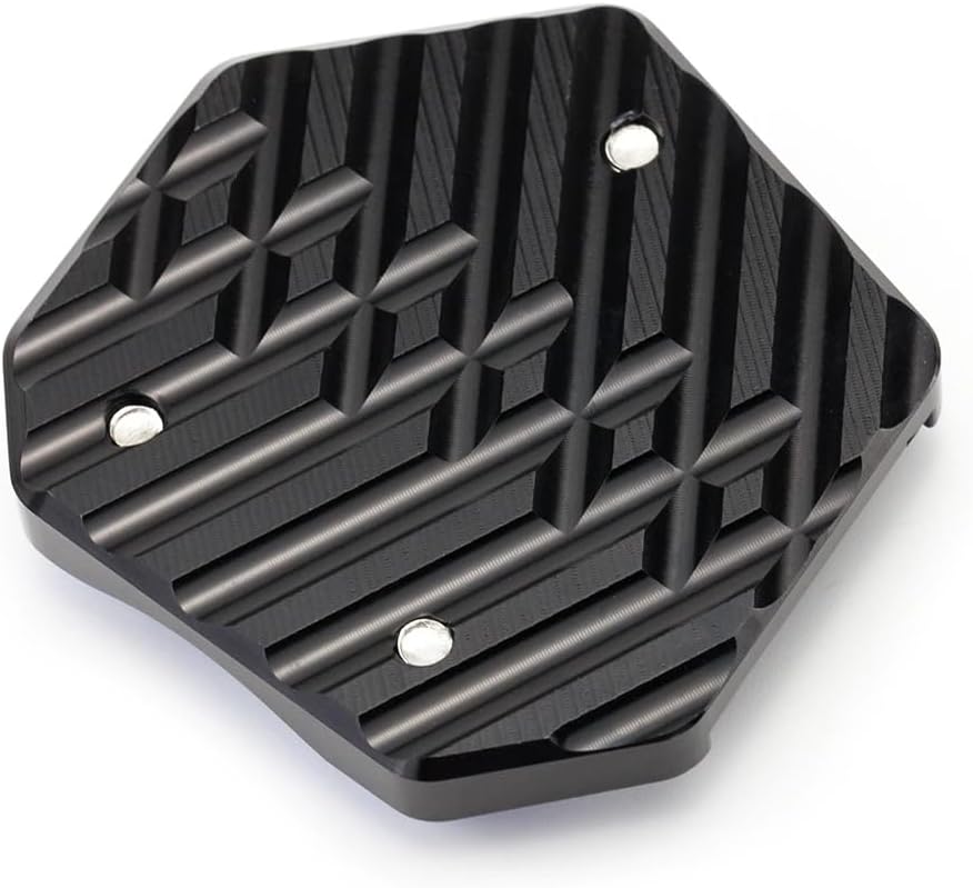 Motorcycle CNC Foot Side Stand Pad Plate Kickstand Enlarger Support Extension for CMX500 Rebel CMX 500 300 Rebel500 2017-After (Black)