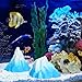 GALPADA 2pcs Aquarium Ice Mountains Decoration: Fish Tank Landscape Decor for Turtle - Simulation Iceberg Figurine