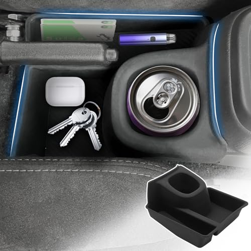 Cartist スズキ ジムニー JB23 AT車用 ドリンクホルダー ジムニーシエラ JB43 増設トレイ カップホルダー センターコンソール カード収納 収納トレイ 2004~2018年 車種専用設計 マニュアル用 小物入れ 増設キット カスタムパーツ 内装パーツ メーカー直営 (スズキ ジムニー JB23 AT車用)