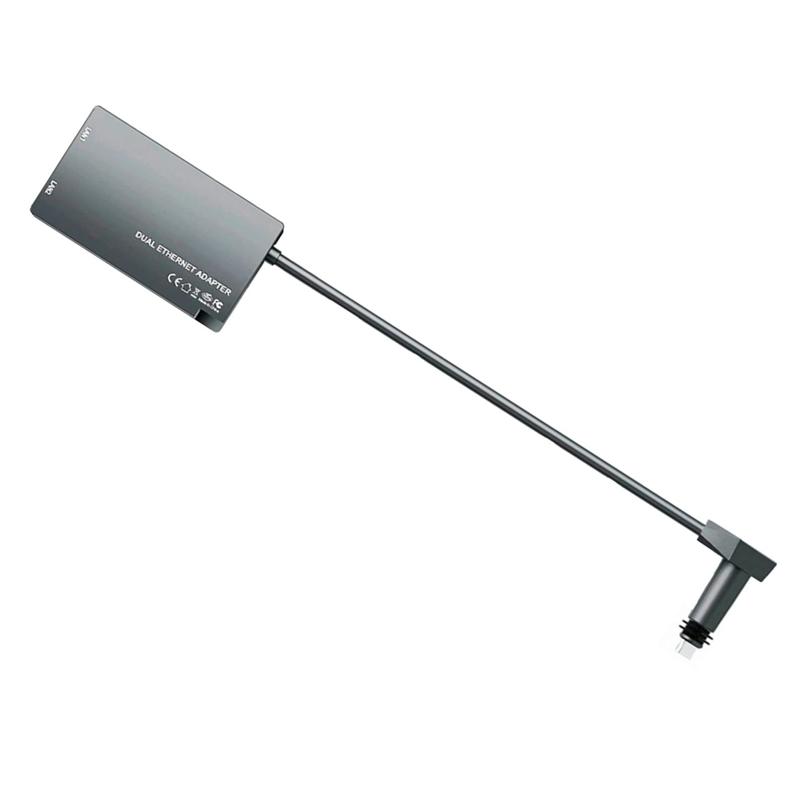 aqxreight Adattatore Gigabit Ethernet a 2 Porte per Connettore Doppio RJ45 di Seconda Generazione Rete Cablata Ad Alta velocità da 1 Gbps per Sistemi Router, TV e Altro Ancora Soluzione di Connessione