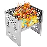 【Vielseitige Anwendungen】Hobo Ofen Geeignet für Camping, Wandern, Wandern, Picknick, BBQ, Outdoor Survival und Abenteuer.