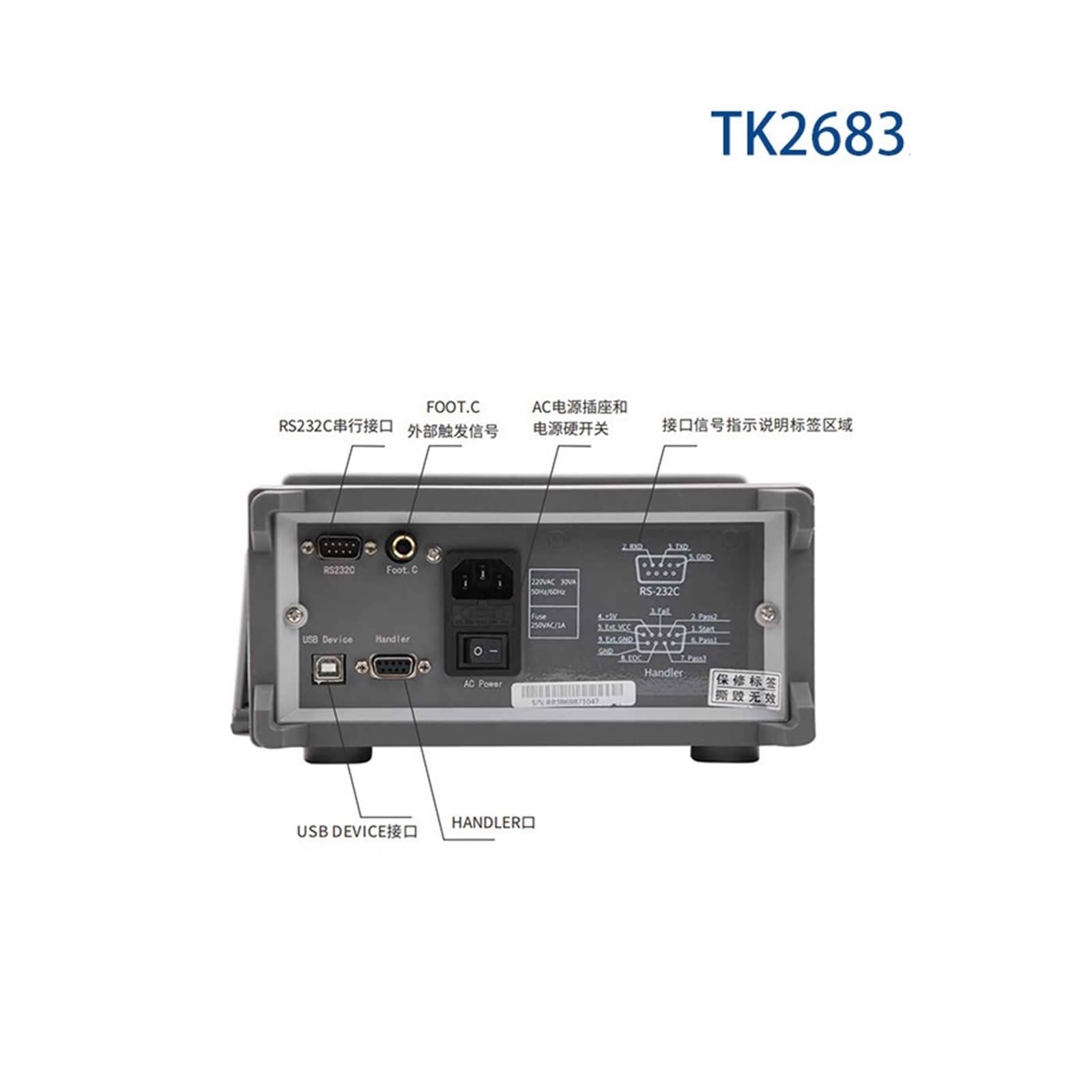 Megóhmetro Probador De Resistencia Aislamiento TK2683A, Alta 100KΩ-10TΩ, Electrónico CC Programable