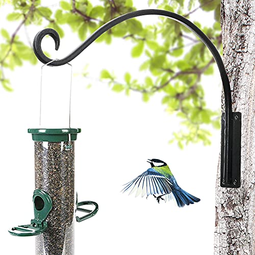 Ajart Hanging Plant Hanger Outdoor: 2Pieces Bird Feeder Wall Hooks - 16-Inch Heavy-Duty Plant Bracket Hook For Hanging Flower Baskets #TOP2