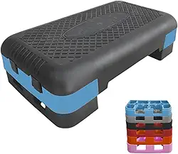 Step 50 x 28 x 13 Altura Regulável Plástico Exercícios Fitness Aeróbico Academia