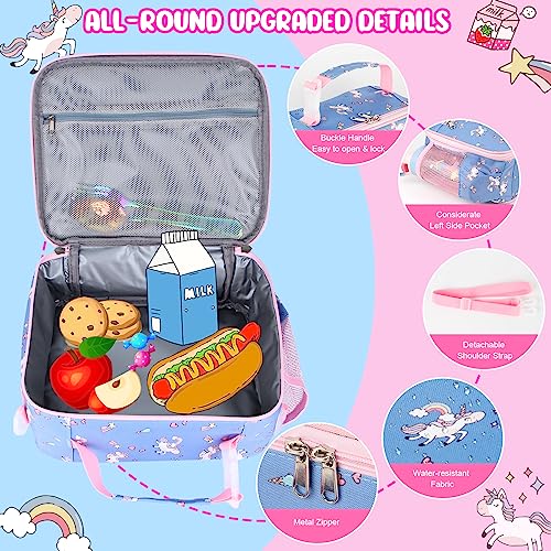 Homtibrm Insulated Lunch Bag, Kids Lunch Cool Bag with Adjustable Strap - Image 4