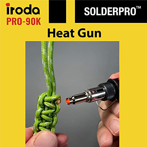 IRODA SolderPro 90K Professional Butane Soldering Iron Kit | Cordless 3-in-1 Tool | Fast Start & 53min Runtime with Case & Tips (Taiwan Made) by Iroda - Image 5