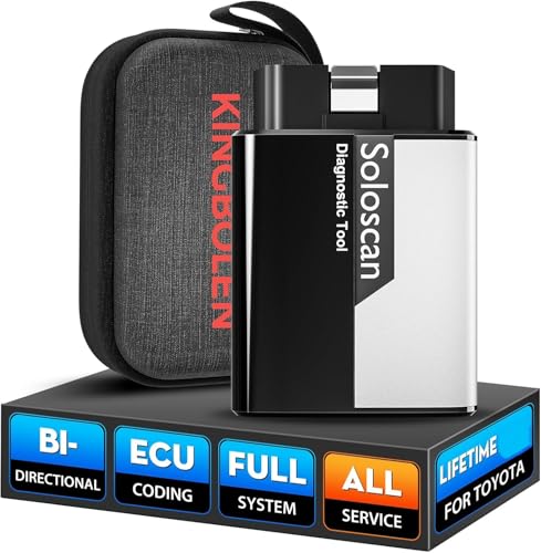 KINGBOLEN Soloscan for Toyota/Lexus 2025 OBD2 Scanner Bluetooth All System Diagnostics, Lifetime Update Bidirectional Scan Tool for iOS & Android, Car Code Reader with All Resets, ECU Coding