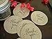 Handmade Thank You Mason Jar Lid Lables Canning Inserts Set of 12