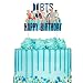 BTS Cake Topper Birthday Decoration Party Supplies Cupcake Toppers for Girl, Star Blue, 1 count