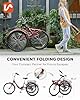 Viribus Foldable Adult Tricycle, 7 Speed Folding Tricycle for Adults with Large Detachable Basket, 3 Wheel Folding Bikes for Womens Men Seniors, Collapsible Adult Tricycle, 26 inch Maroon Red #1