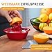 Westmark 3091227R Zitrus-Orangenpresse Limetta 0,5 L, rot