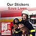 Pet Alert Safety Fire Rescue Sticker - Save Our Pets Emergency Inside Decal - House Home Window Door Sign