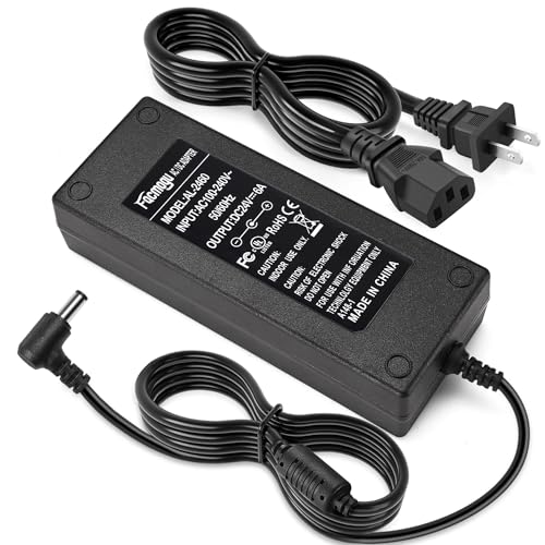 Image of Facmogu 24V 6A Power Adapter AC 100-220V to DC 144W Power Supply US Plug Switching PC Power Cord for LCD Monitor LED Strip Light DVR NVR Security System Accessories