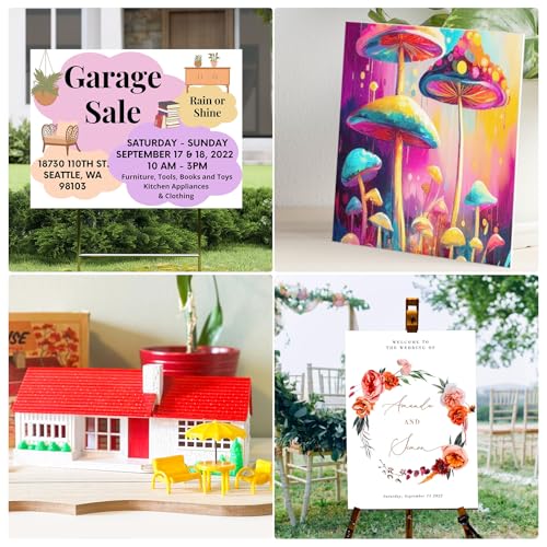 Image of Corrugated Plastic Board 24x36 inch - 4 Pack White Plastic Poster Board, 3 /16'' (5MM) Thick Blank Board, Waterproof Sheets for Indoor & Outdoor Use, Displays
