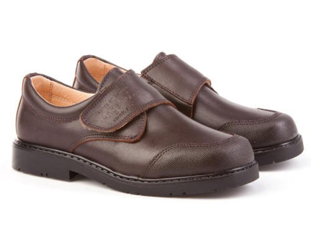 Angelitos Zapatos Colegiales con Puntera Reforzada Todo Piel, Mod.452. Calzado Infantil (Talla 22 - Negro) - AngelitoS