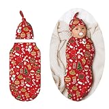 Christmas Swaddle Blankets Newborn Receiving Blanket Baby Swaddle Wrap Soft Sleeping Sack for Baby Girls Boys