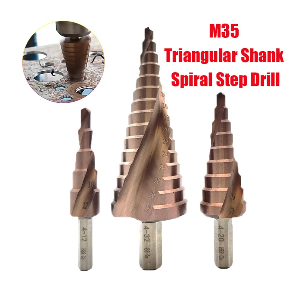 1pcs m35 cobalt grad per trapano bit di trapano HSS conico conico a spirale groove gambo per acciaio inossidabile,4-32mm