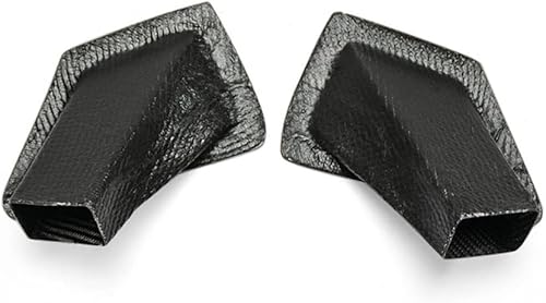 Miniatura 2 de Cubierta de admisión de conducto de ventilación de aire lateral para Nissan 370Z Z34 2009-2020 Fibra de carbono negra