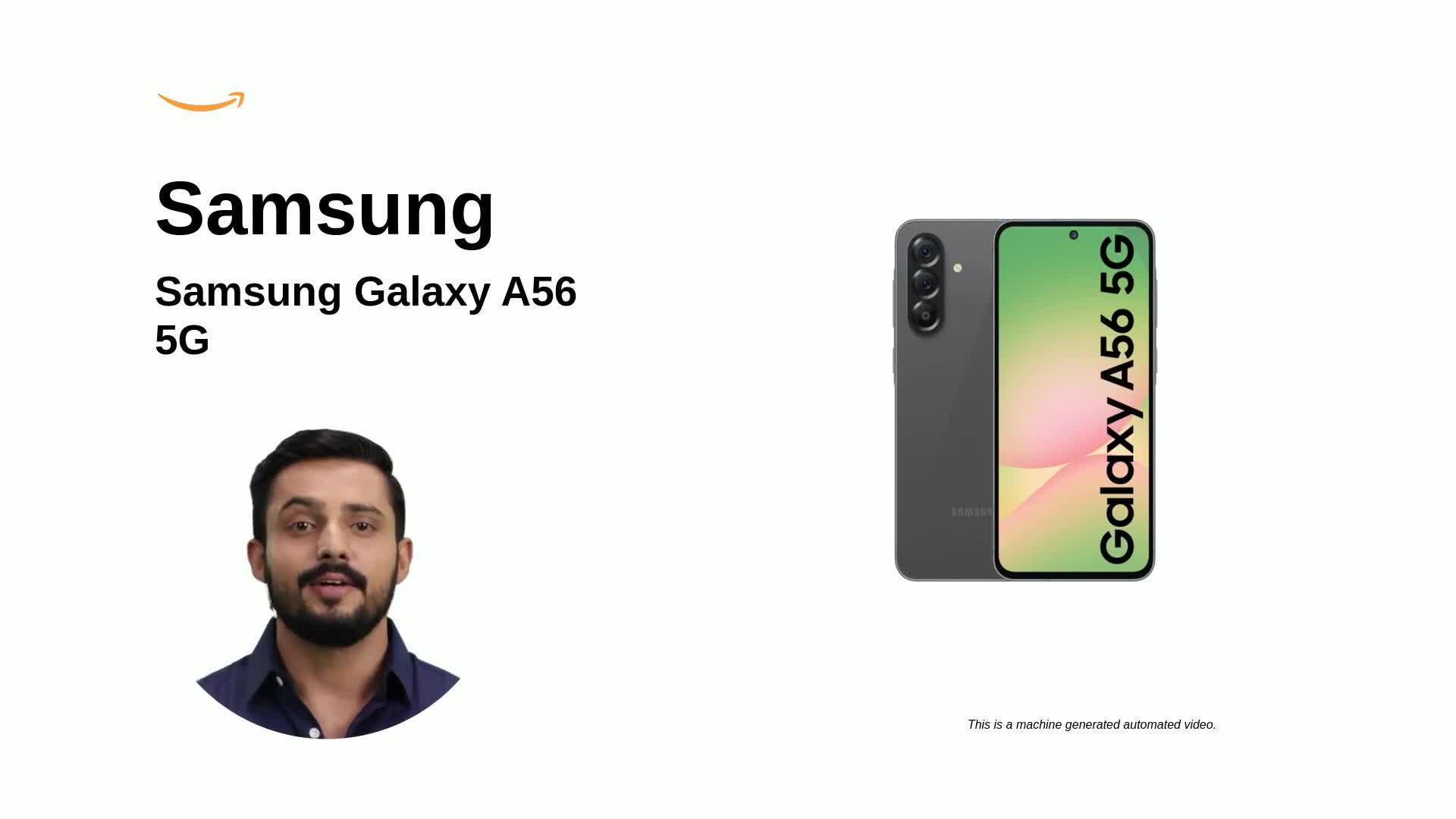 Samsung Galaxy A56 5G (Awesome Graphite, 8GB, 256GB) | Metal Frame