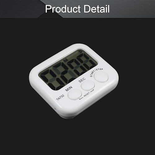Miniatura 3 de Othmro Temporizador de cocina digital LED para cocinar, alarma de dígitos grandes, soporte magnético, temporizadores de cocina para hornear,