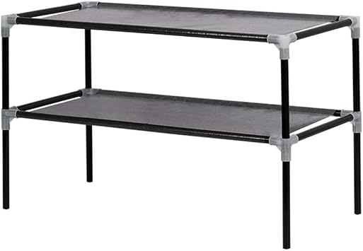 ZXD ZHEXUNDIAN 2/5 Layer Multifuional Stackable Shoe Rack Storage Organizer Cabinet Dustproof Home Shelf Color 2 Layers