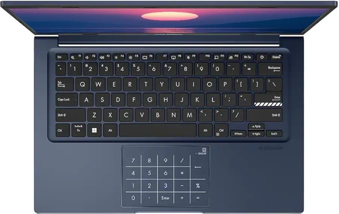 ASUS Vivobook 14 Laptop, 14" FHD Business Laptop Computer, 10-Core Intel Core 5 120U Processor, Windows 11 Laptop 40GB RAM 2TB SSD, Copilot AI Ready, PLUSERA 8-in-1 Hub Included, Quiet Blue image 3