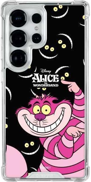 Skinit Clear Phone Case Compatible with Galaxy S25 Ultra - Officially Licensed Disney Alice in Wonderland Cheshire Cat Design