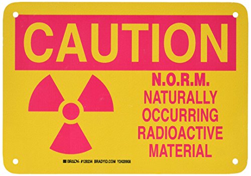 Panneau laser et radiation Brady haute visibilité 17,8x25,4 cm
