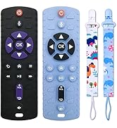 FATEORT New Upgrade Key Presses 2-Pack Silicone Baby Teething Toys for Babies 6-12 Months, Pressa...