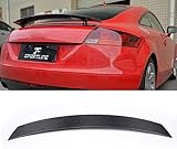 【Materiale premium】: il nostro spoiler è realizzato in materiale ABS / fibra di carbonio di alta qualità. Elevata resistenza al calore, buona tenacità e non facile da deformare, elevata resistenza, peso leggero.