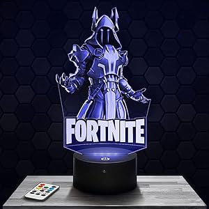 Nachttischlampe – Touch-Nachtlicht Fortnite – The Ice King 3D-LED-Lampe Illusion, Geschenkidee Weihnachten Geburtstag…
