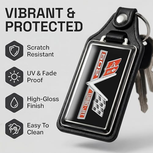 Image of Brotherhood 1964-1967 Compatible with Chevelle 502 Turbo Jet Engine Design Key Chain Key Holder Key Ring For Men Heavy Duty Car Key Ring For Men and Women