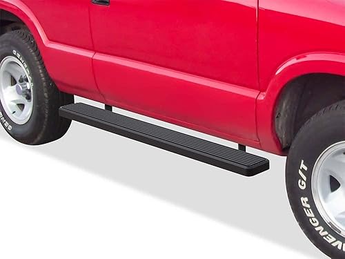 APS Estribos negros prémium de 6 pulgadas compatibles con Chevy Blazer GMC Jimmy de 2 puertas 95-04