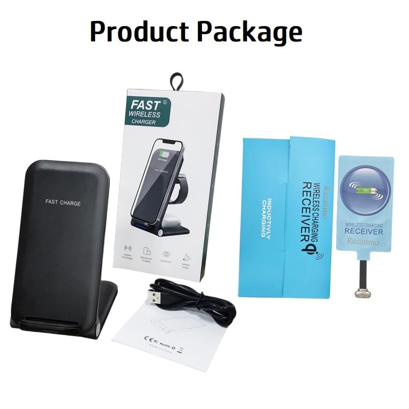 Amazon.co.jp: 外部ワイヤレス充電レシーバー タイプc & 折りたたみ式