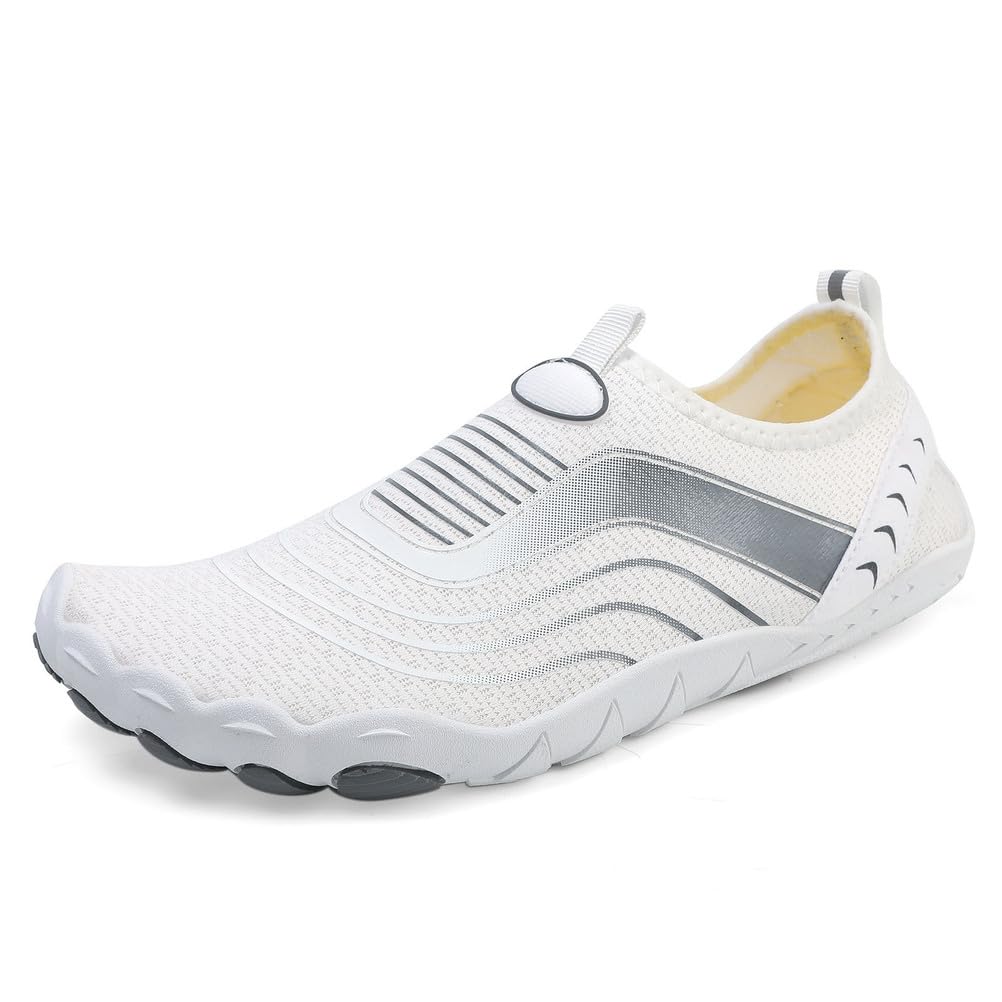 Wasserschuhe für Damen Herren, Mesh Schlüpfer Schnelltrocknende Barfuß Aqua Schuhe für Schwimmen, Pool, Bootfahren, Surfen, Tauchen, Yoga