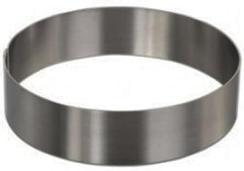 Miniatura 2 de SunRise Molde redondo de acero inoxidable de calibre pesado para pastelesanillo de pastelería (8 x 2 pulgadas)