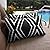 Adabana Outdoor Lumbar Waterproof Pillow Covers Set of 2 Boho Geometric Throw Pillows Cover for Patio Garden 12 x 20 Inch Black and White