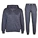 Produktbild A2Z 4 Kids Mädchen Jungen Einfarbig Trainingsanzug Kapuzenpullover - T.S Plain Charcoal 13