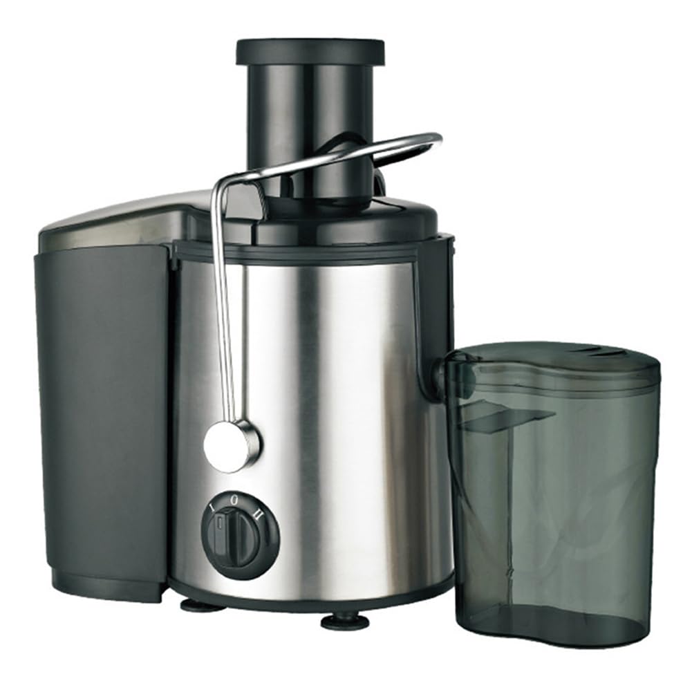 Estrattore di succo centrifugo in acciaio inox con ampia tramoggia di alimentazione, estrattore di frutta e verdura, macchina per la produzione di succhi a 2 velocità, senza BPA, ideale per negozi d