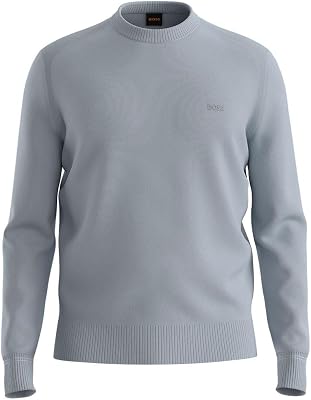 BOSS Pullover Aus Gestrickter Baumwolle Mit Logo-Stickerei