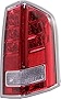 Evan-Fischer Tail Light Assembly Compatible with 2011-2013 Chrysler 300 with Red Accent Passenger Side