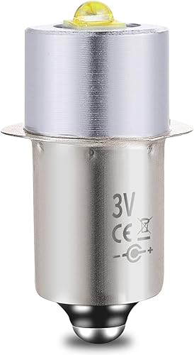 LudoPam Bombilla de repuesto compatible con linterna Maglite de 2 celdas DC