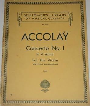 Concerto No. 1 in A Minor for the Violin (W/ Piano Accompaniment - Volume 905)