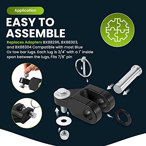 Bx88357 For Blue Ox Tow Bars Off Road Bumper Adapter Kit Fits Avail Bx7420, Ascent Bx4370, Aventa Ii Bx7335, Alpha Bx7365 Bx7380, Aventa Bx7445, Alladin Bx4325, Allure Bx7460P, Acclaim Bx4330 #TOP2