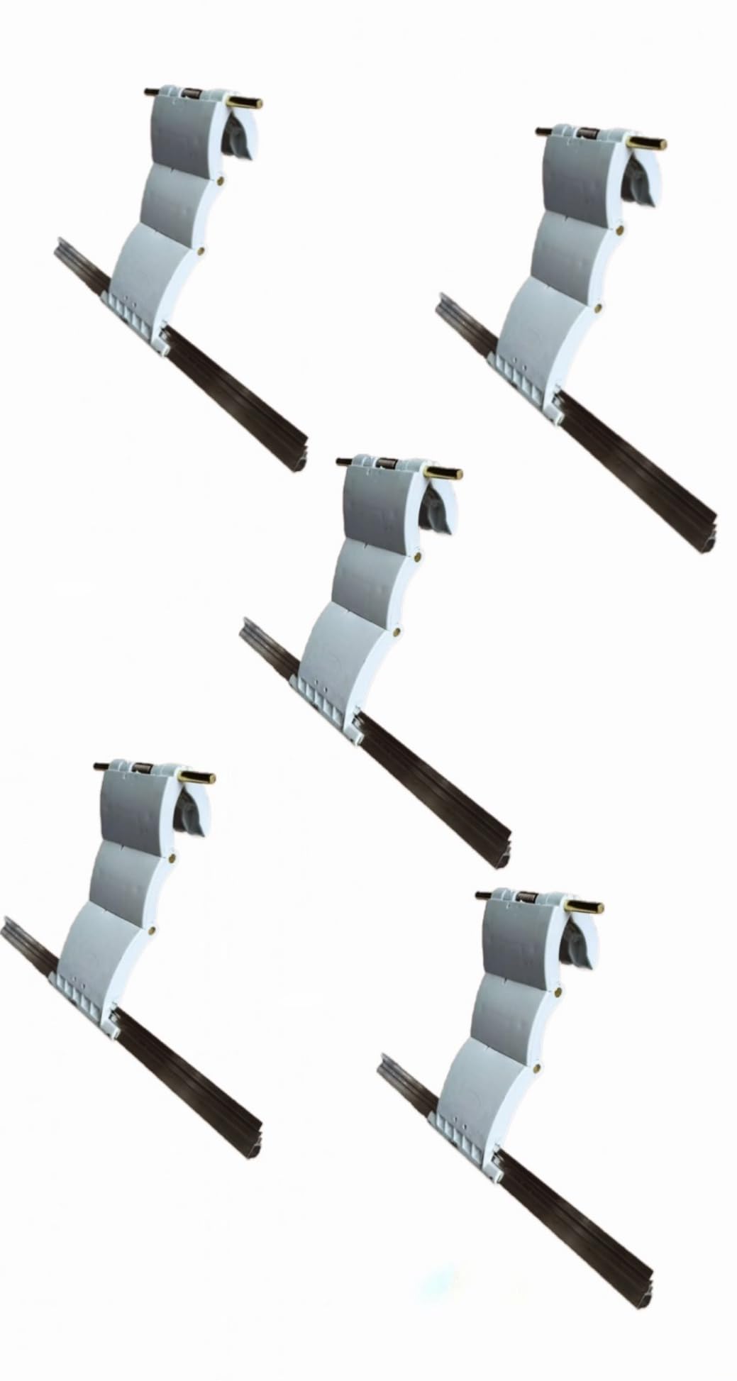 X5 - Correas de bloqueo automático para puerta de garaje, paquete de 5, se adapta a listones de 77 mm y 55 mm