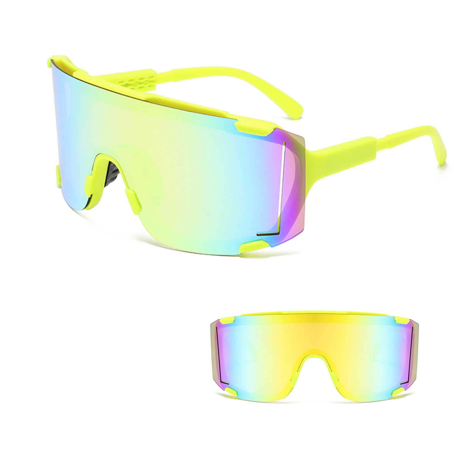 JINGTOPS Gafas Ciclismo para Hombres y Mujeres Gafas Running Gafas de Sol Deportivas Gafas Bicicleta UV400, para Actividades Aire Libre,Ciclismo,Conducción,Correr, Pesca,Senderismo