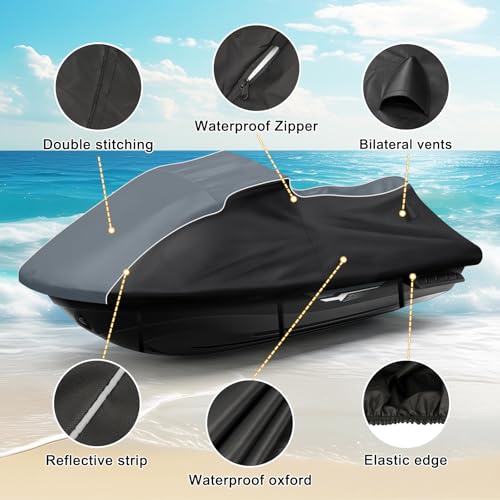 QUNSUNUS Jet Ski Cover for 2005-2009 Yamaha VX, VX Deluxe, VX Sport by Q QUNSUNUS - Used condition - Image 2