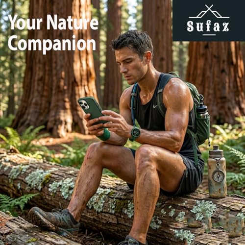 SUFAZ iPhone 14 Pro Max Leather Case MagSafe Compatible – Genuine Full-Grain Cowhide Slim Fit Cover – Electroplated Metal Buttons – Microfiber Lining – Sequoia Green by SUFAZ - Used condition - Image 7