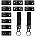 10 Stück Duty Belt Keeper Gürtelhalter Security Taktischer Gürtel Polizei mit 2 Stück Gürtel Karabiner aus Nylon Gürtel Keeper für Camping Wandern Sportarten (Schwarz)
